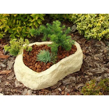 Truhlík ZahradniDekorace AKCE 3ks - zahradní truhlík - Koryto, délka 44 cm, šířka 33 cm