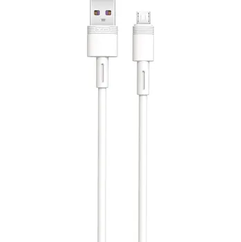 Datový kabel XO NB-Q166 USB kabel - Micro USB 1m / 5A bílý