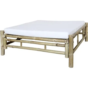 Přírodní bambusový pouf Bamboo Lyon - 100*100*39 cm