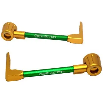 Lever guard ACCOSSATO with green hose and joint right + left , aluminium DE003-032-TD-12