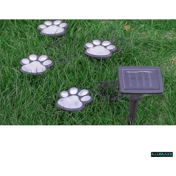 Zahradní dekorace Svítidlo venkovní solární SOLAR PAWS se soumrakovým čidlem (zdroj světla LED studená bílá 6500K)