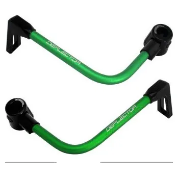 Lever guard ACCOSSATO with green hose and joint right + left , aluminium DE003-029-TP-16
