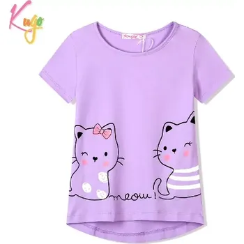 Dívčí tričko kr.r. Kugo SH3510, fialové