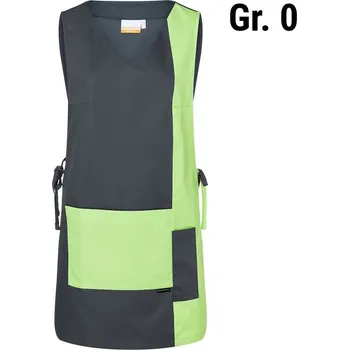 Kuchyňská zástěra G.Gastro KARLOWSKY | Šatová zástěra Marilies - jablkově zelená - velikost: 0