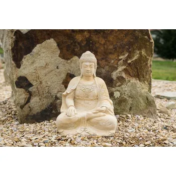 Zahradní dekorace ZahradniDekorace Kamenná socha - socha Buddha - velký, výška 67 cm, váha 62 kg