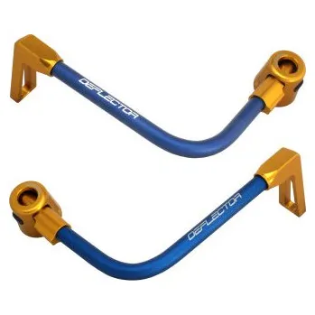 Lever guard ACCOSSATO with blue hose and joint right + left , aluminium DE003-026-TP-12