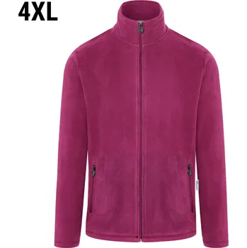 Pánská mikina G.Gastro KARLOWSKY | Pánská pracovní fleecová bunda Warm-Up - fuchsiová - velikost: 4XL