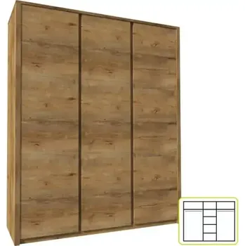 Ložnicová sestava Skříň MONTANA S3D - doprava zdarma - SLEVA 3% s kodem radost25