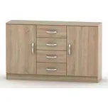 Komoda, dub sonoma, BETTY 2 - SLEVA 3% s kodem radost25