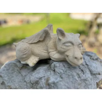 Zahradní dekorace ZahradniDekorace zahradní sochy zvířat - Dráček, drak spící, výška 10 cm, 2 kg