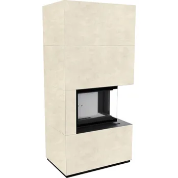 Krbová vložka KRATKI FLOKI BOX 8 kW FOKOS TALCO - modulový krb pravý