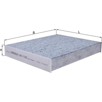 Kabinový filtr Filtr, vzduch v interiéru MAHLE LAK 1138