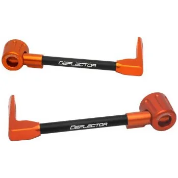 Lever guard ACCOSSATO with black hose and joint right + left , aluminium DE003-015-TD-16