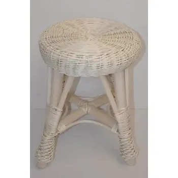 Taburet Taburetka Rudnik bílá - SLEVA 3% s kodem radost25