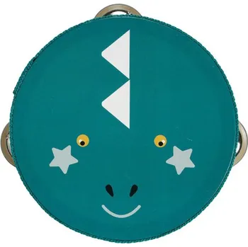 Dřevěná hračka Ostaria Dětská dřevěná tamburína Dino