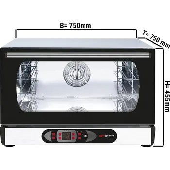 Vestavná trouba G.Gastro Horkovzdušná trouba - digitální - 3x GN 1/1 & nebo 60x40 cm