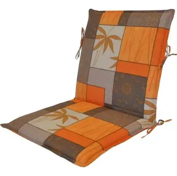 Podsedák Polstr křeslo nízké - oranžový list - SLEVA 3% s kodem radost25