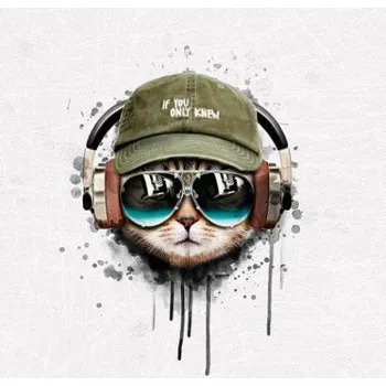 Teplákovina Kocour music, panel (E) (Panely a ladící metráž)