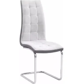 Jídelní židle Jídelní židle SALOMA NEW - světle šedá /chrom - SLEVA 3% s kodem radost25