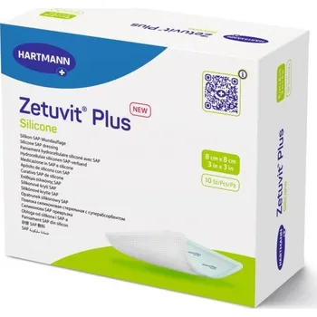 Krytí na ránu Superabsorpční krytí Zetuvit Plus Silicone—20x20 cm, 10ks