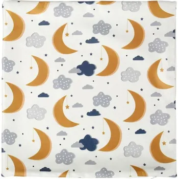 Dekorativní polštářek Ostaria Dětský povlak na polštář s obláčky bílý