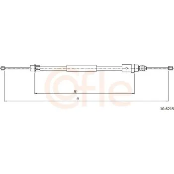 Auto-moto Tažné lanko, parkovací brzda COFLE 10.6215