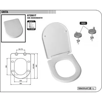 WC sedátko Sam holding Sedák GRETA 672081