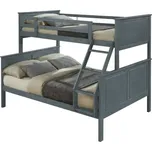 Patrová rozložitelná postel NEVIL - šedá - doprava zdarma - SLEVA 3% s kodem radost25