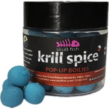 Boilies Skull fish POP-UP Boilies KRILL SPICE 14mm 50 g
