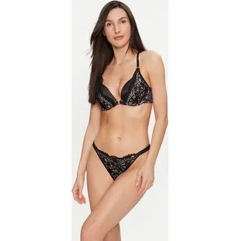 Kalhotky Hunkemöller Kalhotky string Antonia 204545 Černá XL