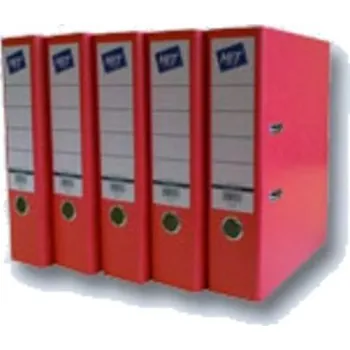 Pořadač prešpánový 5cm pákový červený