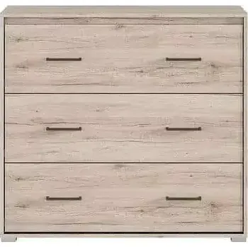 Dětský pokoj Komoda Ronse KOM3S - dub san remo světlý/šedý wolfram - SLEVA 3% s kodem radost25