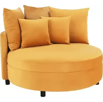 Křeslo Kulaté křeslo SALOTO - žluté - doprava zdarma - SLEVA 3% s kodem radost25