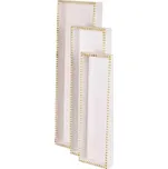 Sada 3 kusů dřevěných táců LD-0352 WH - SLEVA 3% s kodem radost25