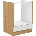Kuchyňská skříňka Stipe 60 D GAZ BB bílá / dub artisan