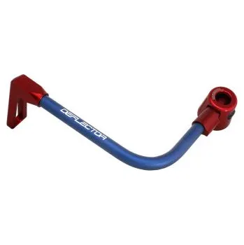 Lever guard ACCOSSATO with blue hose and joint left, aluminium DE002-024-TP-16