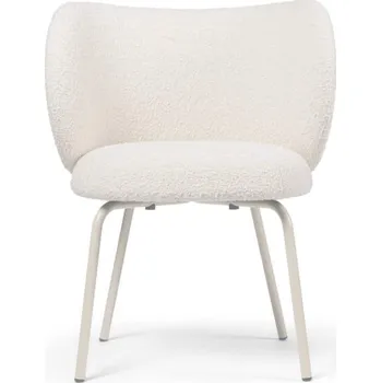 Jídelní židle Ferm Living Jídelní židle Rico Nordic Bouclé, off-white/cashmere