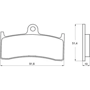Brzda pro motocykl Brzdové destičky ACCOSSATO AGPA130 EV2