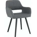 Designové křeslo GODRIC - tmavě šedá / černá - SLEVA 3% s kodem radost25