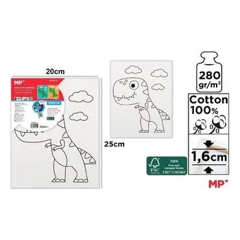 Set školních potřeb Płótno do malowania dinozaur 20x25