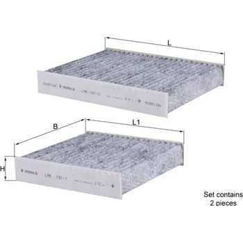 Kabinový filtr Filtr, vzduch v interiéru MAHLE LAK 191/S
