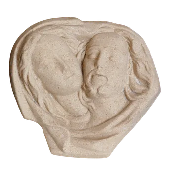 Zahradní dekorace ZahradniDekorace zahradní dekorace - Ježíš Kristus a Madona, průměr 20 cm, 1,1 kg