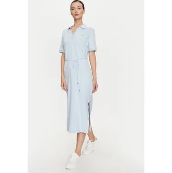 Dámské šaty Tommy Hilfiger Každodenní šaty WW0WW41278 Světle modrá Regular Fit XL