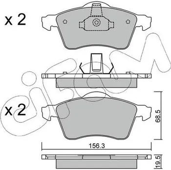 Auto-moto Sada brzdových destiček, kotoučová brzda CIFAM 822-263-0