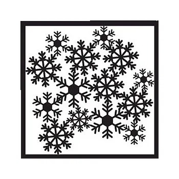 Šablona Vločky 3, 25 x 25 cm, plast