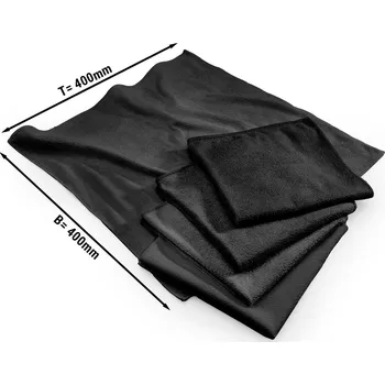 Utěrka G.Gastro (10 Kusů) Utěrka z mikrovlákna černá - 40 x 40 cm