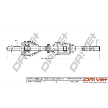 Poloosa kola Hnací hřídel Dr!ve+ DP2110.10.0458