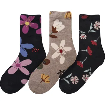 Dámské ponožky DARRÉ Dámské ponožky vysoké Květiny A Velikost: 38 - 41