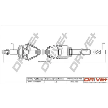 Poloosa kola Hnací hřídel Dr!ve+ DP2110.10.0847