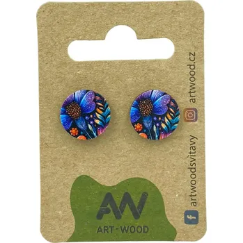 Náušnice art-wood.cz Náušnice - florální příval